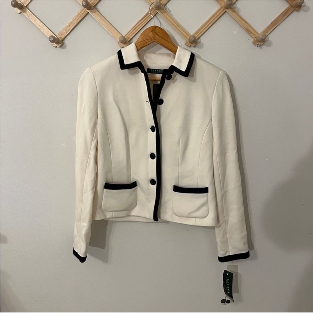 NWT Ralph Lauren White blazer professional jacket - size 4